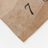 Beige esthetische Baby Maandelijkse mijlpaal Fleece Deken (Hoek)