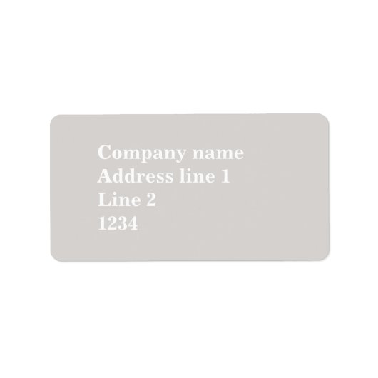 Beige Etiket (Voorkant)