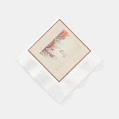 beige etnische bruiloft servet (Hoek)