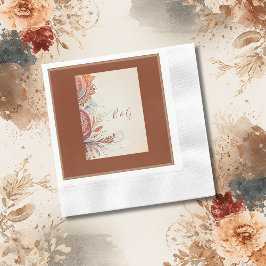 beige etnische bruiloft servet