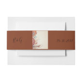 beige etnische bruiloft uitnodigingen wikkel (Voorkant Voorbeeld)