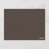 Beige Fancy Tabelnummer Briefkaart (Achterkant)