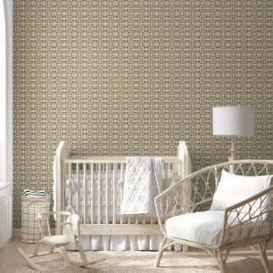 Beige Faux Lace Patroon Behang