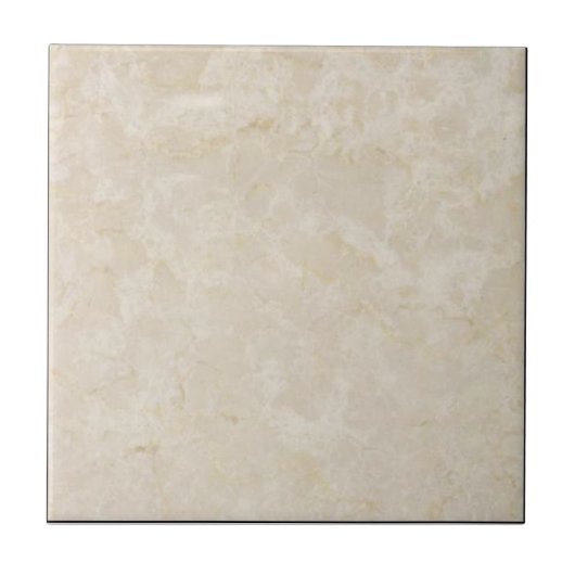 Beige Faux Marble Tile Tegeltje (Voorkant)