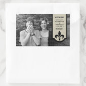 Beige Fleur De Lis Banner sparen de Stickers van d (Tas)
