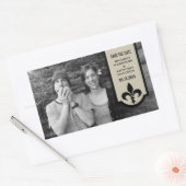 Beige Fleur De Lis Banner sparen de Stickers van d (Envelop)