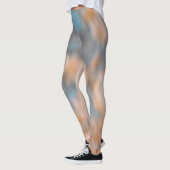 Beige Floral Abstract Custom Branded Leggings (Links)