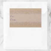 Beige Floral Gift Label (Tas)