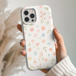 Beige Floral Phone Case