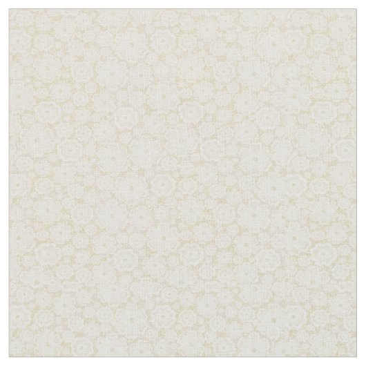 Beige Floral Stof (Close Up)