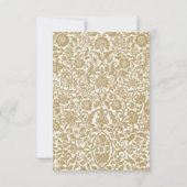 Beige Floral Surprise Retirement Party 2025 Bedankkaart (Achterkant)