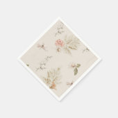 Beige florale boho herfst baby shower servet (Hoek)