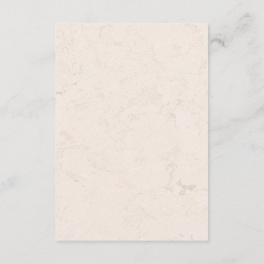 Beige florale tuin bruiloft QR-codetaart Informatiekaartje (Achterkant)