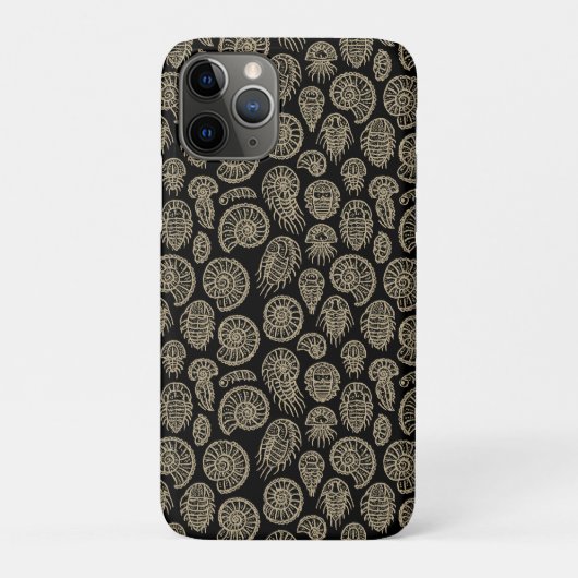 beige fossiel trilobiet-ammonietpatroon Case-Mate iPhone case (Achterkant)