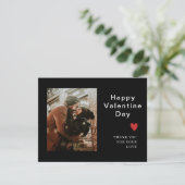 Beige Foto Handgeschreven Liefde Valentijn Feestdagenkaart (Staand voorkant)