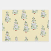 beige foto kerstvakantie inpakpapier vel (Voorkant 3)