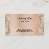 Beige fractal visitekaartje (Achterkant)