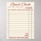 Beige Gast Check Esthetische Wandkunst Poster (Voorkant)