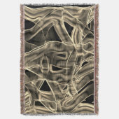 Beige gebogen linten, contrasterend met ingegravee deken (Voorkant Verticaal)