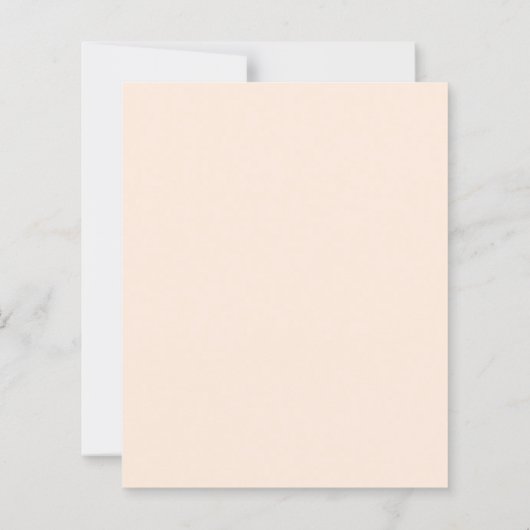 Beige gebrande oranje bloemen huwelijksuitnodiging (Achterkant)