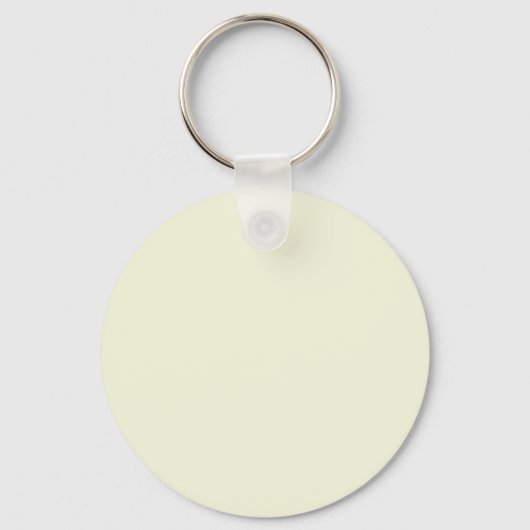 Beige (Gebroken Wit) F5F5DC - Optie om Naam toe te Sleutelhanger (Voorkant)