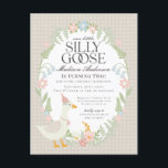 Beige Gekke Goose Floral Gingham Verjaardagsfeest Briefkaart<br><div class="desc">Een gekke gans is nog een jaar ouder. Dit Gekke Goose Party Decor Collectie is ideaal voor het vieren van je lieve kleine meisje! Met een schattige gekke gans, pastelbloemen en zachte gingmatronen is dit collectie ideaal voor het toevoegen van een vleugje speelse elegantie aan elk feest. Of het nu...</div>
