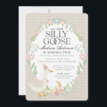 Beige Gekke Goose Floral Gingham Verjaardagsfeest Kaart<br><div class="desc">Een gekke gans is nog een jaar ouder. Dit Gekke Goose Party Decor Collectie is ideaal voor het vieren van je lieve kleine meisje! Met een schattige gekke gans, pastelbloemen en zachte gingmatronen is dit collectie ideaal voor het toevoegen van een vleugje speelse elegantie aan elk feest. Of het nu...</div>