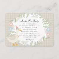 Beige Gekke Goose Gingham Bloemenboeken voor Baby