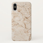 beige gemarmerd met korrel Case-Mate iPhone case (Achterkant)