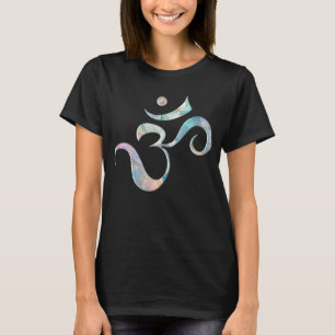 Beige gemarmerde Om  T-shirt