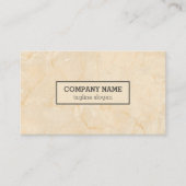 Beige gemarmerde QR code Visitekaartje (Voorkant)