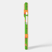 Beige Geo Bloemen Case-Mate iPhone Case (Achterkant / Links)