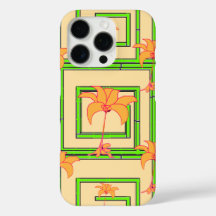 Beige Geo Bloemmotief