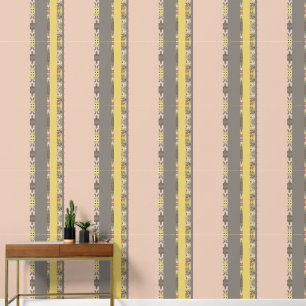beige geometrisch behang