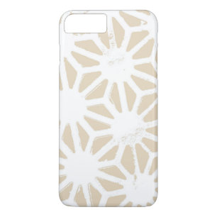Beige geometrisch patroon iPhone 8/7 plus hoesje