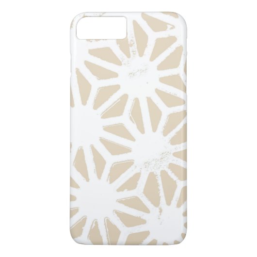 Beige geometrisch patroon Case-Mate iPhone case (Achterkant)