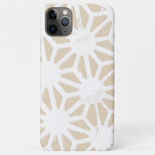 Beige geometrisch patroon Case-Mate iPhone case