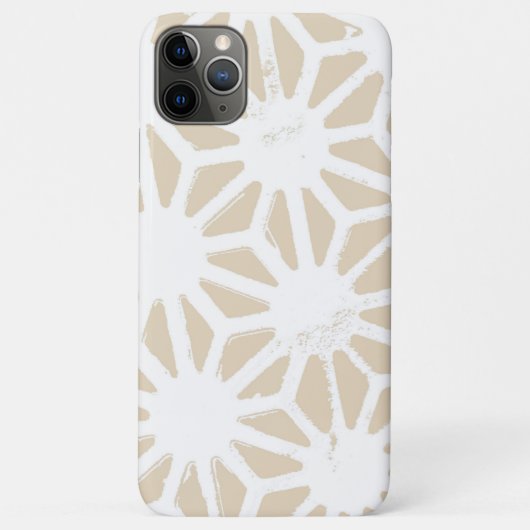 Beige geometrisch patroon Case-Mate iPhone case (Achterkant)