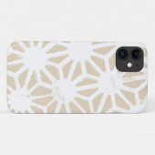 Beige geometrisch patroon Case-Mate iPhone case (Achterkant (horizontaal))