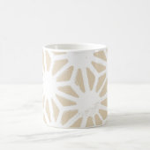 Beige geometrisch patroon koffiemok (Center)