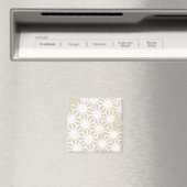 Beige geometrisch patroon magneet (Insitu (Vaatwasser))
