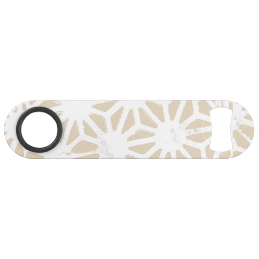 Beige geometrisch patroon speed flessenopener (Voorkant (Horizontaal))