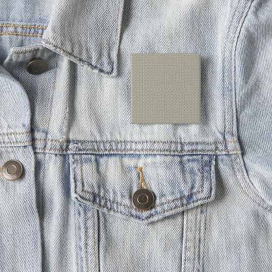 Beige geometrisch patroon stof & behang vierkante button 5,1 cm (In situ)