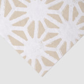 Beige geometrisch patroon tissuepapier (Detail)