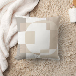 Beige geometrische kussen minimalistische woondeco