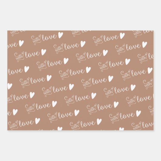 Beige gepatterd met papierbladen voor het ompakken inpakpapier vel (Voorkant)