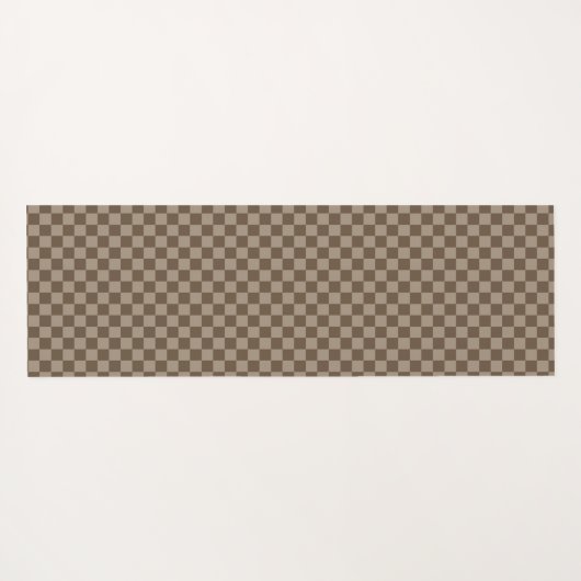 beige geruit patroon yogamat (Achterkant (horizontaal))