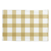 Beige Geruite Kussen Hoesje Kussensloop (Achterkant)