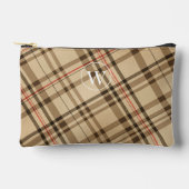 beige  geruite patroongolf etui (Voorkant)