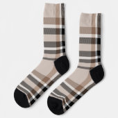 Beige geruite sokken (Links)